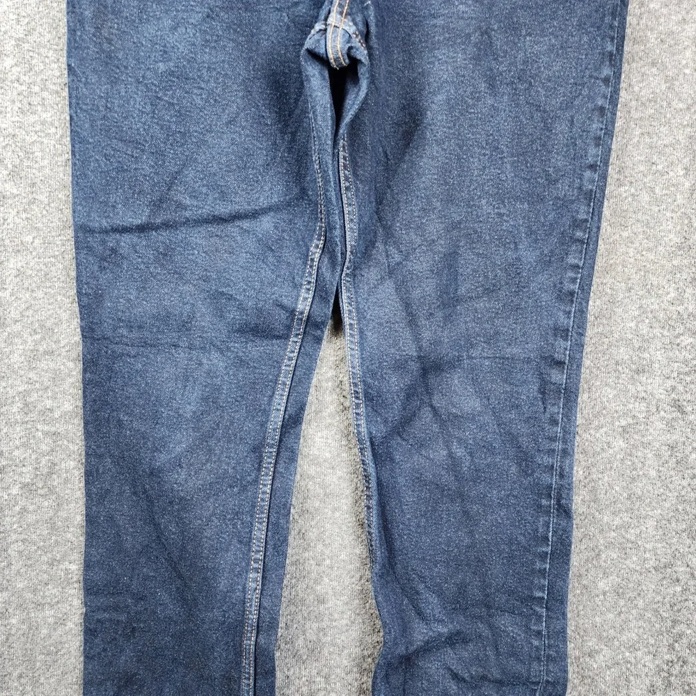 H&M Slim‎ Jeans Women 33/32 Dark Indigo Blue Stretch Denim Mid Rise Classic